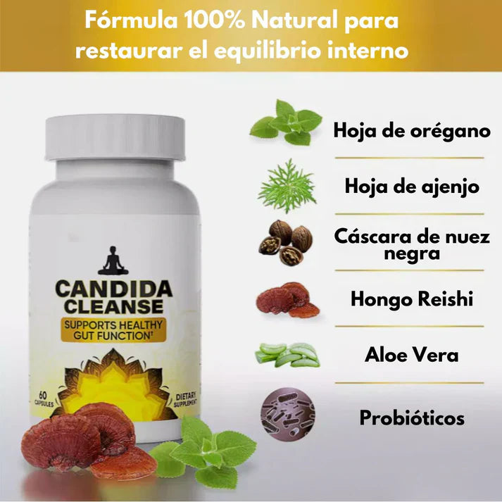 Candida Cleanse – Fórmula 100% Natural para Restaurar tu Equilibrio Interno